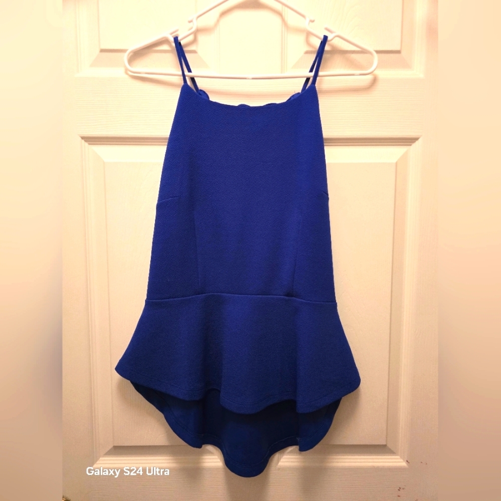 Elegant Blue Women's Tank Top